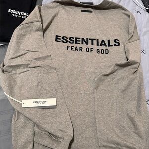 Essentials Fear Of God 
Jersey Long Sleeve T-Shirt gray